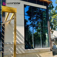 Luvindow Canada Projekt Schmalrahmen-Aluminium-Drehkippfenster CSA-Zertifiziert Große Glasfenster für Kaltes Klima
