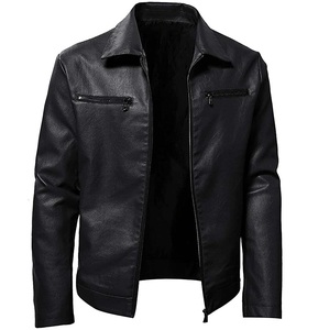 Producto más vendido, las mejores chaquetas de cuero de invierno para hombre, diseño personalizado, abrigo de cuero ajustado, chaquetas para hombre - Product Image 3