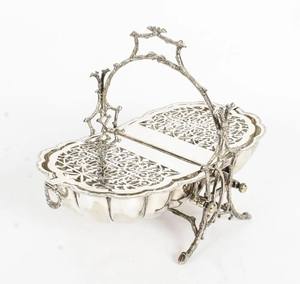 Plated Folding Silver Biscuit <b>Box</b> Shell Design Antique Bun Warmer <b>Vintage</b> Home Decor Gift for Hotel Restaurant Wedding Party - Product Image 3