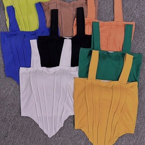 เสื้อยืดพิมพ์ลายผ้าฝ้ายแฟชั่นซักได้แต่ละชิ้นในถุงโพลีผลิตในเวียดนามเสื้อยืดครอปของผู้หญิงน่ารัก - Product Image 2