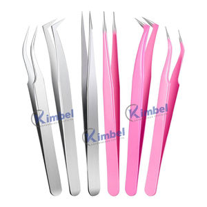 Pinzas de acero inoxidable de alta calidad, pinzas de extensión de pestañas moradas de Plasma antideslizantes, herramientas profesionales de pestañas al por mayor - Product Image 3