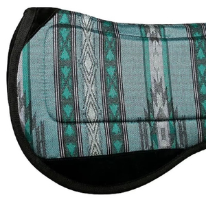 Manta de sillín contorneada occidental de comodidad óptima de lana 100%, ajuste perfecto para equipo de caballo, almohadillas ecuestres - Product Image 1