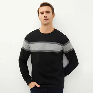 2026 nouveauté hommes à manches longues pull col rond sweat Offre Spéciale hiver Polyester/coton uni teint sweats pour hommes - Product Image 5