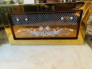 Mostrador de bodas en acabado dorado para catering y decoración - Product Image 3