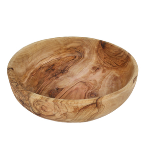 Bol de service à salade de fruits au design attrayant ustensiles de cuisine utilisation de restauration bol à salade personnalisé arrondi en bois de mangue - Product Image 4