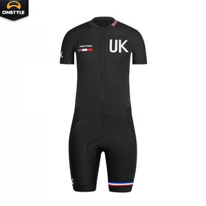 Combinaison de cyclisme sur mesure, une pièce, coupe professionnelle, manches courtes, combinaison de course à vélo, rembourrage confortable, respirante, 100% polyester, sur mesure - Product Image 6