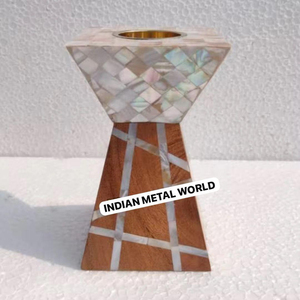 Brûleur Bakhoor en métal de qualité créative en bois et nacre Mabkhara porte-encens pour la maison hôtel et centres de villégiature à bas prix - Product Image 2