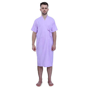 Tablier de patient réutilisable pour une utilisation à l'hôpital avec coton doux et conception à ajustement facile Tablier de patient imperméable - Product Image 1