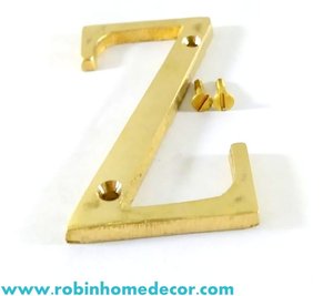 Elegantes Letras del Alfabeto de Latón Ornamental con Letras Decorativas para Decoración del Hogar, Hoteles, Restaurantes y Exhibiciones de Eventos - Product Image 2