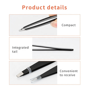 Wholesale Professional Anti-Static Eyebrow Eyelash Tweezers <b>Set</b> Custom Makeup <b>Tools</b> with Precision Stainless Steel Beauty <b>Tool</b> - Product Image 3