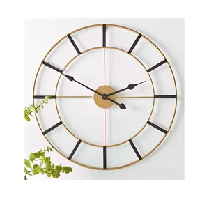 Azora Industries Horloge murale en métal styliste pour bureau L'horloge murale en métal est parfaite comme décoration murale suspendue - Product Image 3