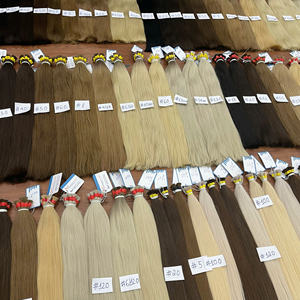 Extensions de cheveux humains vierges bruts vietnamiens 100% naturels, qualité supérieure, en vrac, 30 pouces, non traités, lisses, 100% couverture de couleur, 100g - Product Image 2