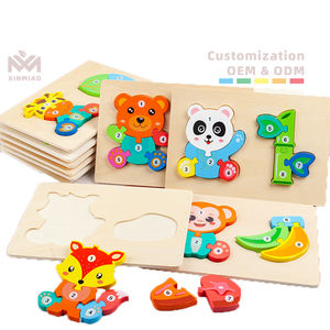 Montessori legno classico puzzle 3D 16 <span class=keywords><strong>stili</strong></span> 3D giochi di abbinamento animali 3D puzzle <span class=keywords><strong>educativi</strong></span> per bambini ragazzi e ragazze - Product Image 1