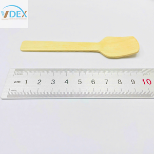 Cuillère en bois 105mm écologique jetable pour fête, restaurant, camping, pique-nique, dessert, etc. - Product Image 2