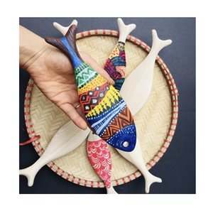 Vietnam madera pez Animal ornamento escultura recuerdo regalo arte decoración exportación - Product Image 1