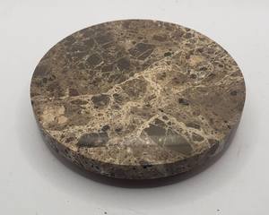 Juego de Posavasos de Mármol Oscuro Emperador de 4 Pulgadas, Posavasos de Piedra Natural Disponibles en Forma Redonda y Cuadrada - Product Image 4