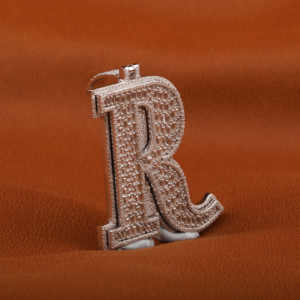 925 argent Sterling Hip hop Style rappeur pendentif glacé R lettre charme cadeau de fête pour lui avec pendentif Moissanite pour lui - Product Image 3