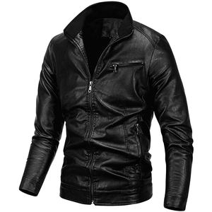 Chaqueta de Cuero Genuino para Hombre, Talla Grande, con Cierre, Estilo Urbano, Impermeable y Transpirable, Directo de Fábrica, Alta Calidad - Product Image 1