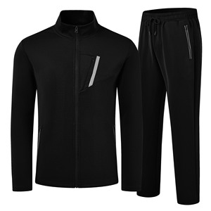 Pantalon de survêtement à capuche de haute qualité Ensemble 2 pièces en polyester Costume respirant Ensembles de jogging avec logo personnalisé Survêtements pour hommes Costumes de survêtement unisexes - Product Image 1