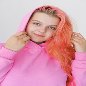 Personnalisable Logo Imprimé Surdimensionné Heavyweight Fleece Hoodies de tous les mélanges pour les femmes Nouveau Style Casual Hiver Stock Vente - Product Image 2