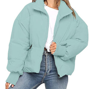 Veste matelassée coupe-vent à capuche pour femmes, vêtements d'extérieur chauds d'hiver matelassés, vêtements de douane pour femmes, unisexe, nouvel arrivage - Product Image 1