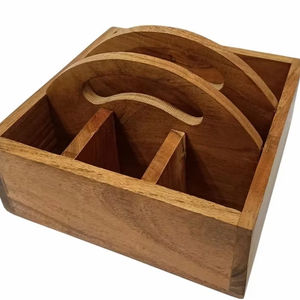 Alta demanda de artículos de cocina, soporte para cubiertos de madera, accesorio decorativo para mesa - Product Image 1