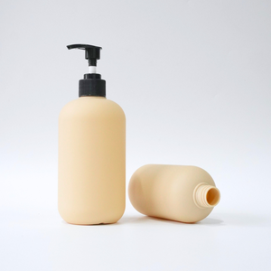 NBT Plastic 300ml y 500ml Beige HDPE Capa de recubrimiento de terciopelo Champú Acondicionador para el cabello Embalaje 2025 Serigrafía - Product Image 5