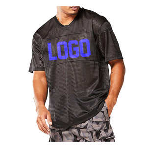 Camisetas de fútbol americano de estilo personalizado para hombre, camisetas de malla de poliéster, ropa deportiva con estampado personalizado de talla grande disponible - Product Image 5