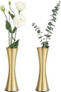 Free Sample High Quality Iron Tabletop Vases Set 2 <b>Small</b> Modern Decorative Home Decor <b>Weddings</b> <b>Gifts</b> (Gold) - Product Image 3
