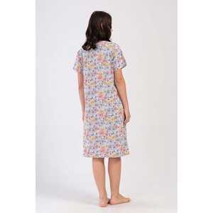 Vestido informal de manga corta con cremallera y bolsillo para mujer, para uso doméstico - Product Image 1