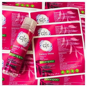 Luxurious Custom Shampoo Label Self-Adhesive With Hot Stamping Custom Size for Industrial Use for Skin Care Facial Cleanser - Product Image 5