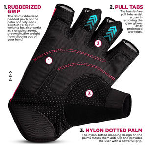 Gants de gymnastique respirants avec rembourrage supplémentaire antidérapant pour la musculation et l'entraînement physique - Product Image 2