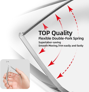 2 paquets de pinces à cuticules Outil de coupe-cuticules en acier inoxydable pour enlever les ongles et les cuticules avec ciseaux à lame pointue - Product Image 2