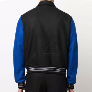 Veste d'hiver pour homme sur mesure de qualité supérieure, style Letterman, vente en gros, séchage rapide, col montant, logo frontal, respirante, coupe-vent - Product Image 3