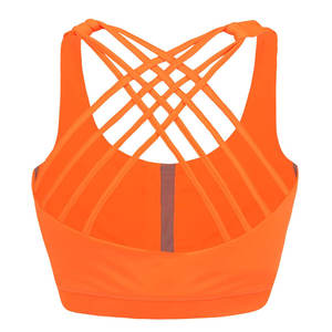Soutien-gorge de sport sexy à col en V profond, résistant aux chocs, pour filles, vêtements de fitness, haut de soutien-gorge, logo personnalisé, vêtements pour femmes - Product Image 3