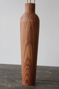Vase de table en bois de style moderne, artisanat décoratif écologique fait à la main pour la décoration intérieure - Product Image 4