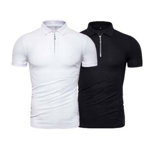 Polo de Manga Corta con Media Cremallera, Unisex, al por Mayor, Fabricante Personalizado, Transpirable, para Golf - Product Image 5