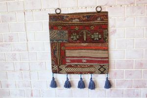 Alfombra Bohemia moderna para colgar en la pared, tapiz tejido de retazos para boda, cumpleaños, aniversario, Diwali, decoración de pared - Product Image 2