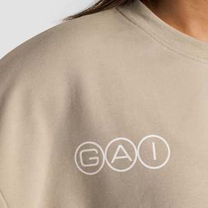 เสื้อฮู้ดโอเวอร์ไซส์สีเบจสำหรับผู้หญิง แบรนด์ Sanctuary คุณภาพสูง ผ้าไหมถัก ปักลาย ซิป 3 มิติ ระบายอากาศได้ดี สำหรับฤดูใบไม้ร่วงและฤดูหนาว - Product Image 5