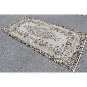 Clásico Beige Marrón 4.9x9.6ft Vintage Alfombra turca Faux Rabbit Fur Latex Backing Patchwork Pasillo Rectángulo Aparador Alfombras - Product Image 2