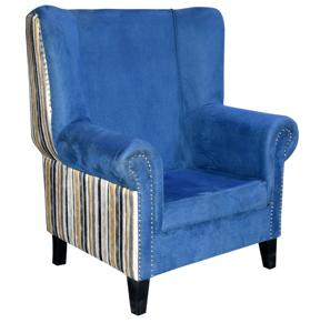 Blue Leather Two <b>Seat</b> Sofa Handmade Modern Luxury Design Inflatable Durable Eco-Friendly High Quality for School Park Workshop - Product Image 1