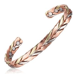 Handcrafted Artistic Fish <b>Copper</b> <b>Bracelet</b> with 6 Magnets Diamond Encrusted for Weddings Z Crafts - Product Image 2