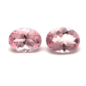 Venta al por mayor AAA calidad Natural Rosa melocotón morganita facetado ovalado 7x5 corte piedras preciosas sueltas para la fabricación de joyas - Product Image 2