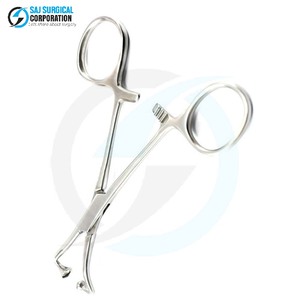 Pinces chirurgicales manuelles à boule et à fente en acier inoxydable, durables et réutilisables pour un maintien sûr des draps en salle d'opération - Product Image 1