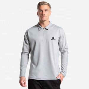 Venta caliente de alta calidad cuello en blanco Polo verano Color sólido Polo camisa logotipo personalizado camiseta de los hombres - Product Image 1