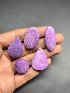 AAA + grado Natural púrpura Stichtite Jasper cabujones forma mixta tamaño rojo piedra preciosa joyería suelta fabricación lote al por mayor - Product Image 3