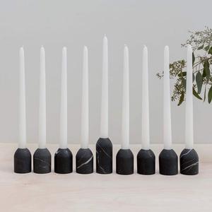 Luxury Nine <b>Branch</b> Hanukkah Menorah Candle Holder Gold Shiny Aluminium Finish with Marble Base for Home Decoration - Product Image 4