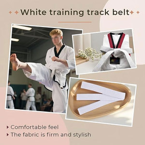 Cinturones de artes marciales profesionales de algodón puro 100%, cinturones de Karate de Color de calidad para niños, uniformes de Karate de alta calidad hechos en Pakistán - Product Image 6