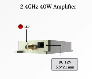 Amplificateur de puissance <span class=keywords><strong>RF</strong></span> 2,4 GHz 10W-60W, amplificateur de signal sans fil haute puissance pour l'extension de la source de signal, les tests de drones - Product Image 4