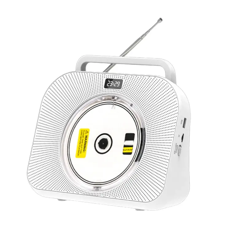 נגן CD ביתי BT רב תכליתי דיסק נייד כף יד USB AUX טיימר שינה צליל Hi-Fi נגיני CD מותאמים אישית למסיבה ביתית